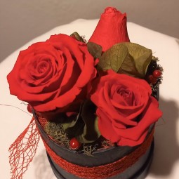 BOITE A CHAPEAU FLORALE "ANNA"