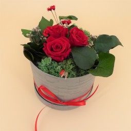 BOITE A CHAPEAU FLORALE "LISA"